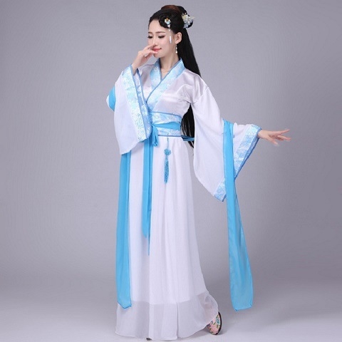 Hosszú Hanfu ruha nők 18-24 évesek számára — chiffon, 70–80% poliészter, egyéb anyagok <30%, 2023 tavasza