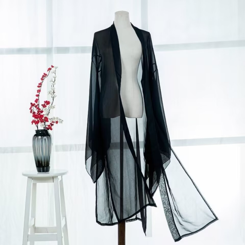 Hosszú Hanfu ruha nők 18-24 évesek számára — chiffon, 70–80% poliészter, egyéb anyagok <30%, 2023 tavasza