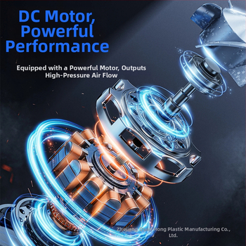 Pompa electrică de aer pentru obiecte gonflabile, cu 5 duze, baterie de 1200mAh și lanternă de camping