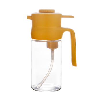 Sticlă de ulei din sticlă cu dozare automată – design modern minimalist, brand Friendly Wealth