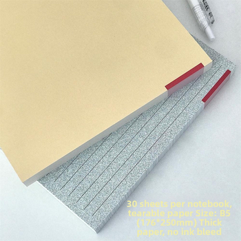 Caiet pentru elevi cu pagini de rupere și linii orizontale (Marcă: Altă; Poate fi lipit: Nu; Formă: Extraterestru; Drepturi IP: Nu)