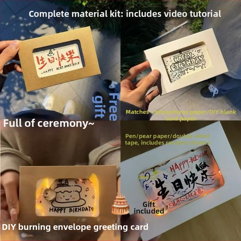 Felicitare din carton, realizată manual, stil simplu și modern, potrivită pentru nunți și zile de naștere.