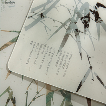 Clipboard acrilic cu clemă, stil Guofeng, pentru elevi și birou, 220×310 mm (A4), Mr.paper