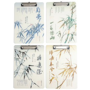 Clipboard acrilic cu clemă, stil Guofeng, pentru elevi și birou, 220×310 mm (A4), Mr.paper