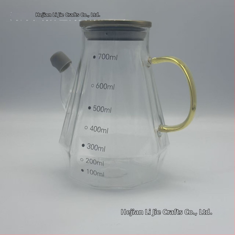 Recipient de ulei din sticlă borosilicată cu capac, design diamant, etanș, anti-aderent