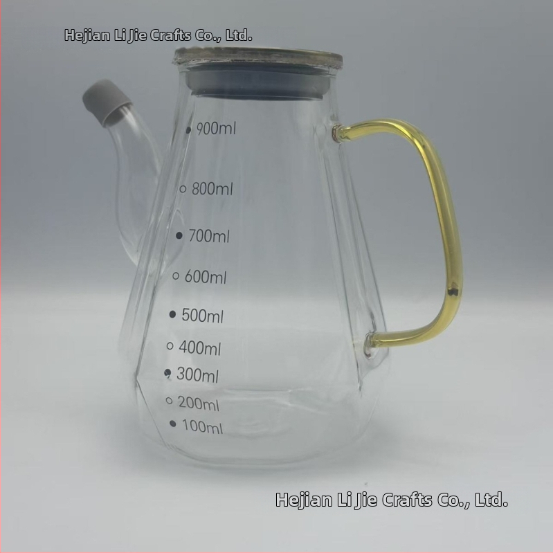 Recipient de ulei din sticlă borosilicată cu capac, design diamant, etanș, anti-aderent