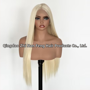 Perucă exotică cu dantelă frontală; producție semi-automatizată și semi-manuală; fibre rezistente la temperatură; poate fi vopsită sau buclată