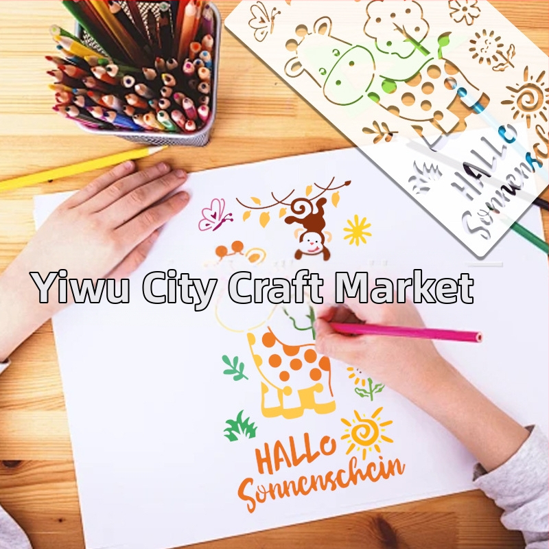 Șablon pentru pereți, PET – desen Cartoon, model A1074