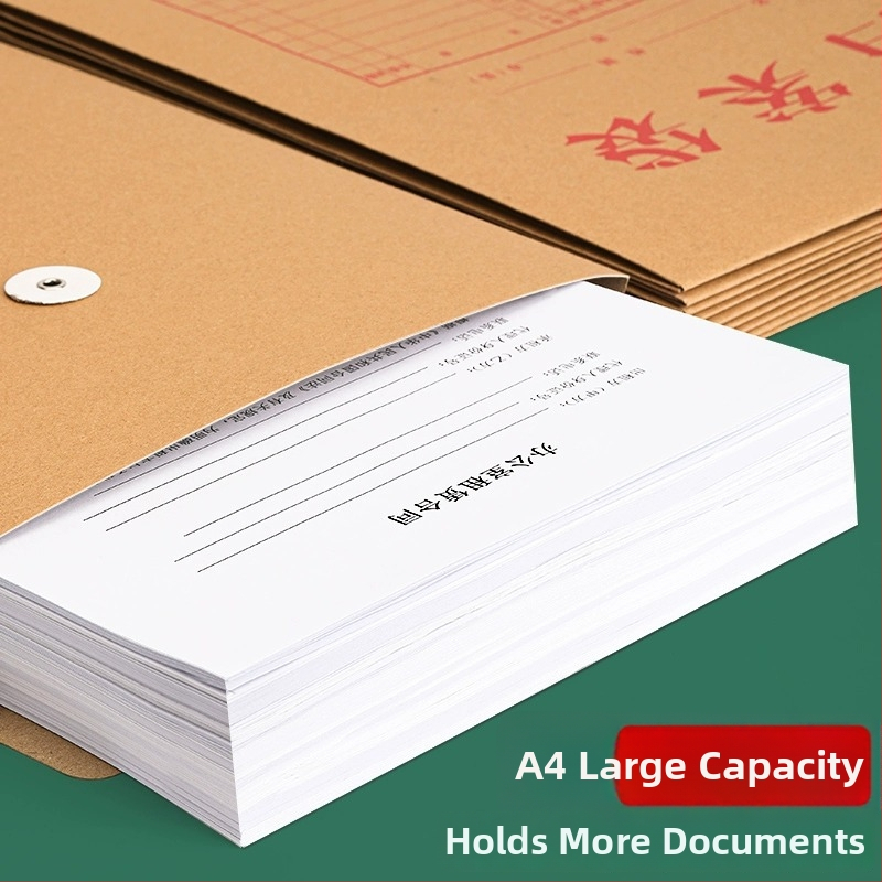 Deli 5953 dosar de fișiere din hârtie kraft, cu mâner din sfoară, hârtie întărită, grosime material 40