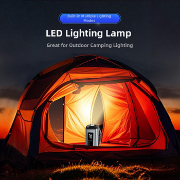 Starter de urgență auto cu compresor de aer integrat — 12V, 600A, 120W, debit 70 L/min, încărcare USB, afișaj digital