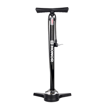 Pompa manuală portabilă pentru bicicletă, cu manometru universal, presiune 180 psi, corp din fier, model 6532K, lungime 605 mm