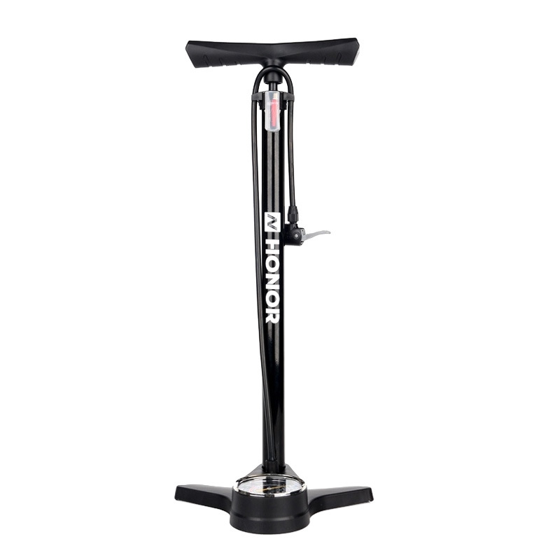 Pompa manuală portabilă pentru bicicletă, cu manometru universal, presiune 180 psi, corp din fier, model 6532K, lungime 605 mm