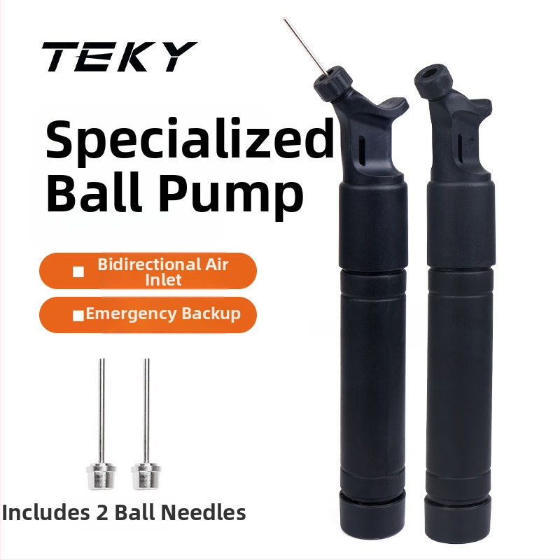 Pompa manuală MP19 reglabile pentru mingi, cu 2 ace de aer, lungime 190 mm