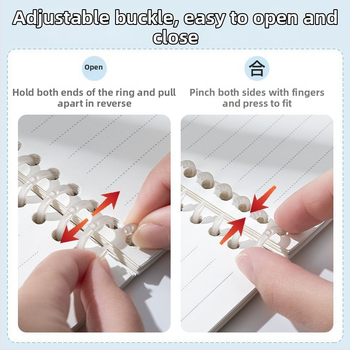 Excellent suport pentru jurnal cu inel de legare cu 6 găuri, din plastic