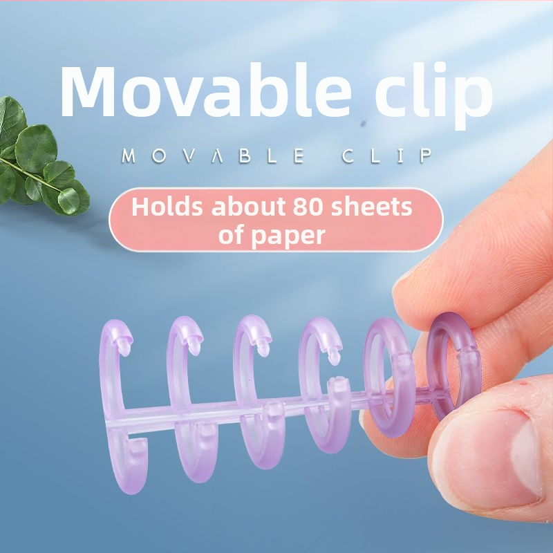 Excellent suport pentru jurnal cu inel de legare cu 6 găuri, din plastic