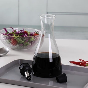 Sticlă din sticlă pentru ulei și sos, etanșă, design european, cu logo imprimat, brand Ruiteng, decembrie 2023