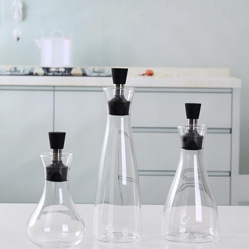 Sticlă din sticlă pentru ulei și sos, etanșă, design european, cu logo imprimat, brand Ruiteng, decembrie 2023