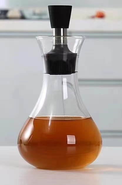 Sticlă din sticlă pentru ulei și sos, etanșă, design european, cu logo imprimat, brand Ruiteng, decembrie 2023