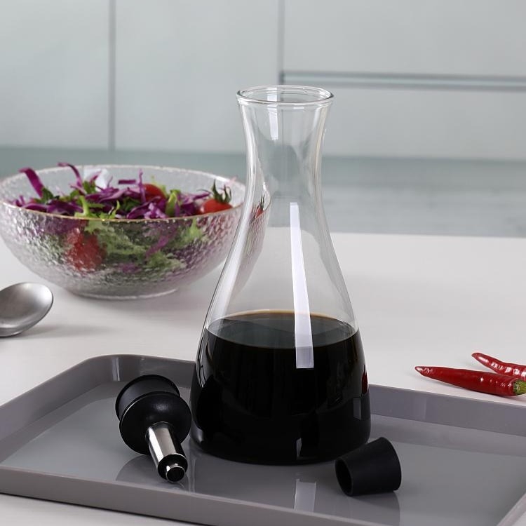 Sticlă din sticlă pentru ulei și sos, etanșă, design european, cu logo imprimat, brand Ruiteng, decembrie 2023