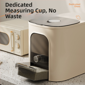 Recipient pentru depozitarea orezului, capacitate mare, din plastic alimentar PP, sigilat, protecție împotriva umezelii și insectelor; imprimare logo disponibil