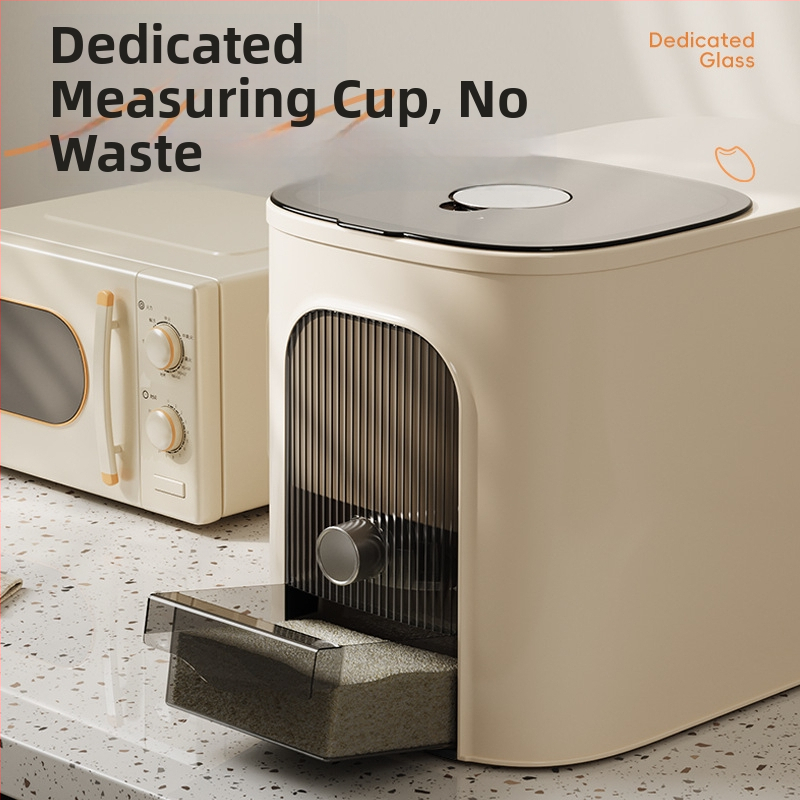 Recipient pentru depozitarea orezului, capacitate mare, din plastic alimentar PP, sigilat, protecție împotriva umezelii și insectelor; imprimare logo disponibil