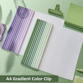 Folder gradient transparent cu clemă de levier pentru documente, model Cgj17280180, Material: Altul, Tip: Altul