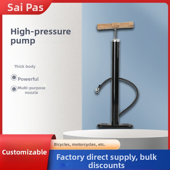 Pompa manuală de aer, design monocorp, corp din fier, lungime 64, include ac pentru mingi