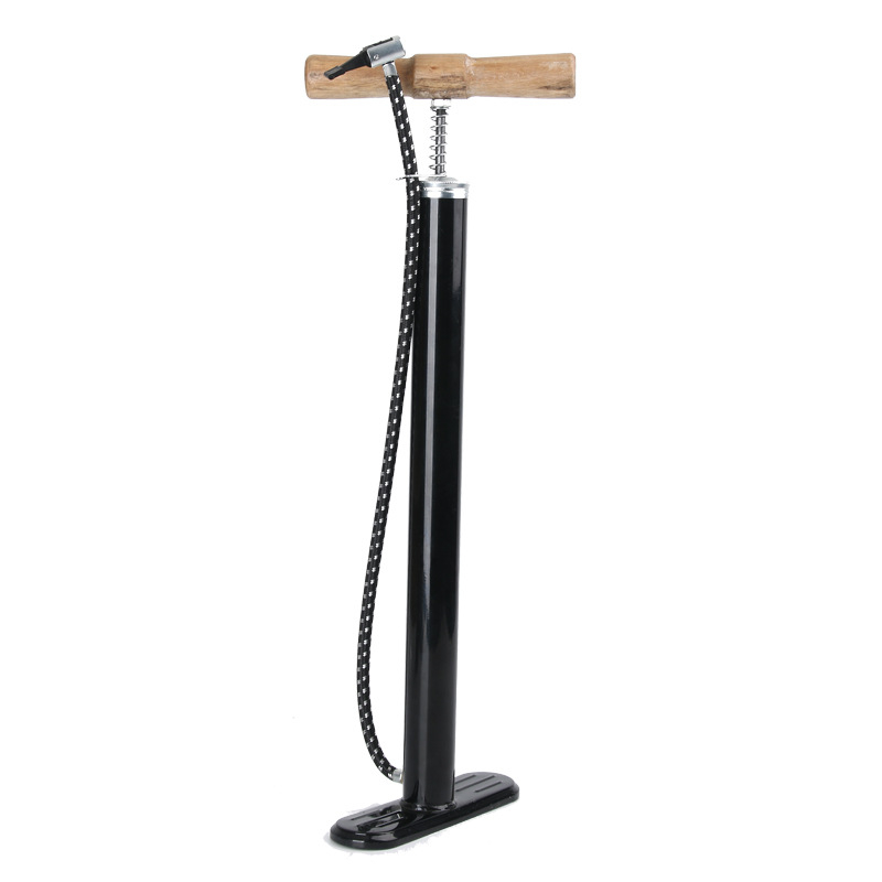 Pompa manuală de aer, design monocorp, corp din fier, lungime 64, include ac pentru mingi