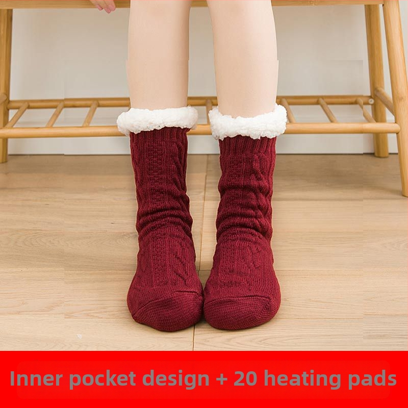 Papuci de casă încălziți USB – partea superioară din bumbac, unisex, pentru casă, potriviți pentru dormit