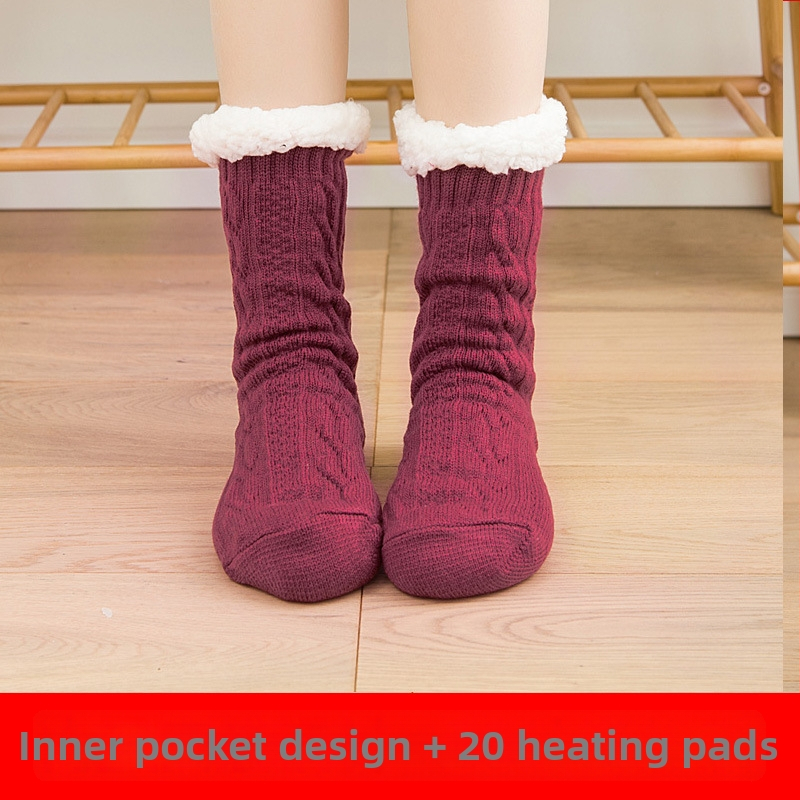 Papuci de casă încălziți USB – partea superioară din bumbac, unisex, pentru casă, potriviți pentru dormit