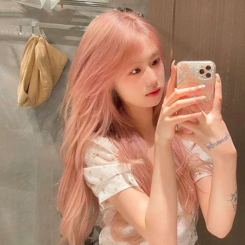 Merace ZDA-129 Perucă cu bucle ondulate, fibre rezistente la temperatură, Breton reglabil