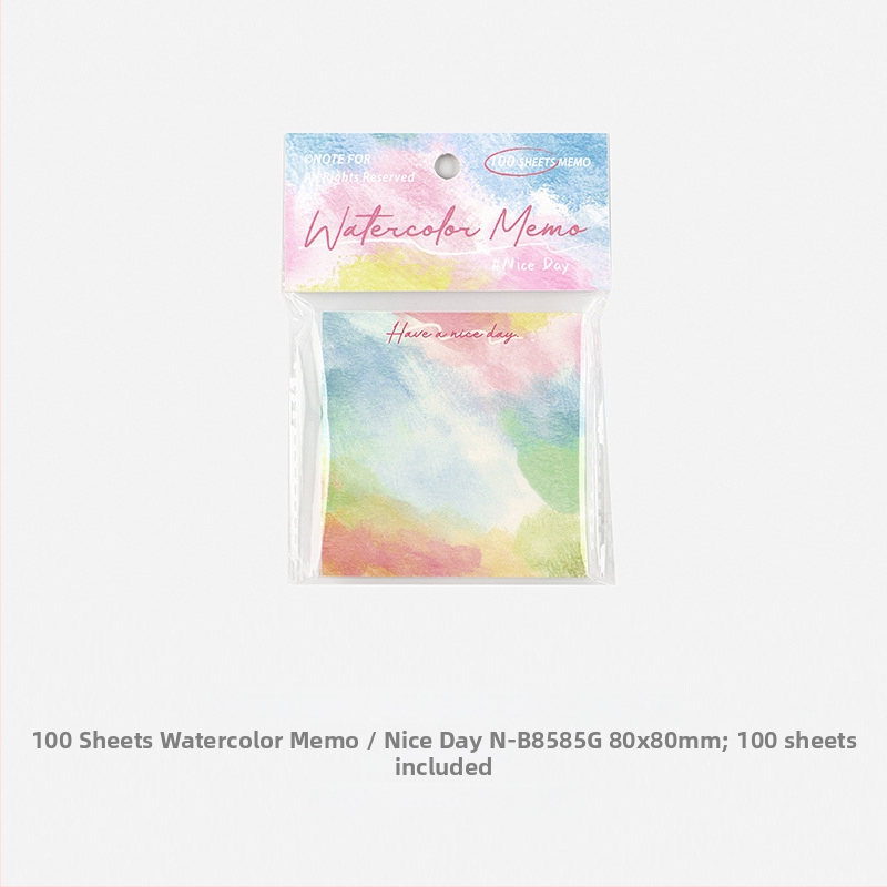 Note de acuarelă – 100 buc., pătrate, hârtie pentru scris