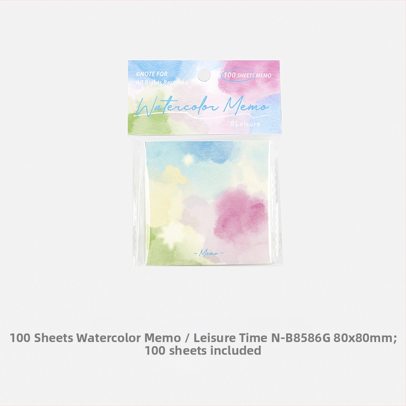 Note de acuarelă – 100 buc., pătrate, hârtie pentru scris