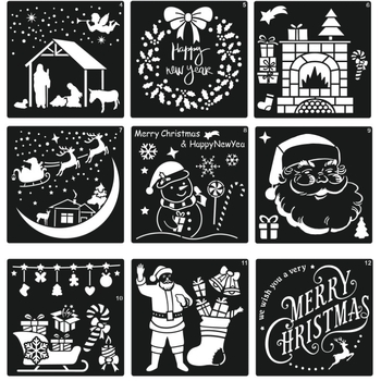 Șablon de pictură decupat pentru modele DIY desenate manual; Material: plastic; Brand: Owkjasw; marcă privată autorizată; Drepturi IP: Nu