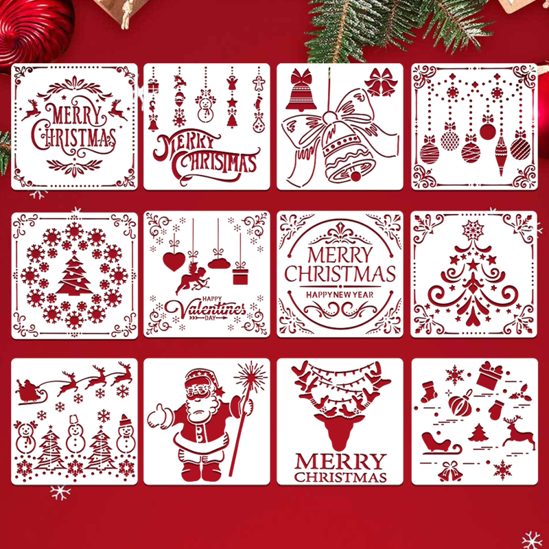 Șablon de pictură decupat pentru modele DIY desenate manual; Material: plastic; Brand: Owkjasw; marcă privată autorizată; Drepturi IP: Nu