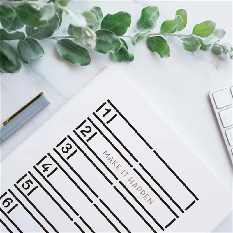 Kit șabloane Bullet Journal, 16 piese, șabloane DIY perforate, plastic ecologic, produs autohton, fără autorizare IP