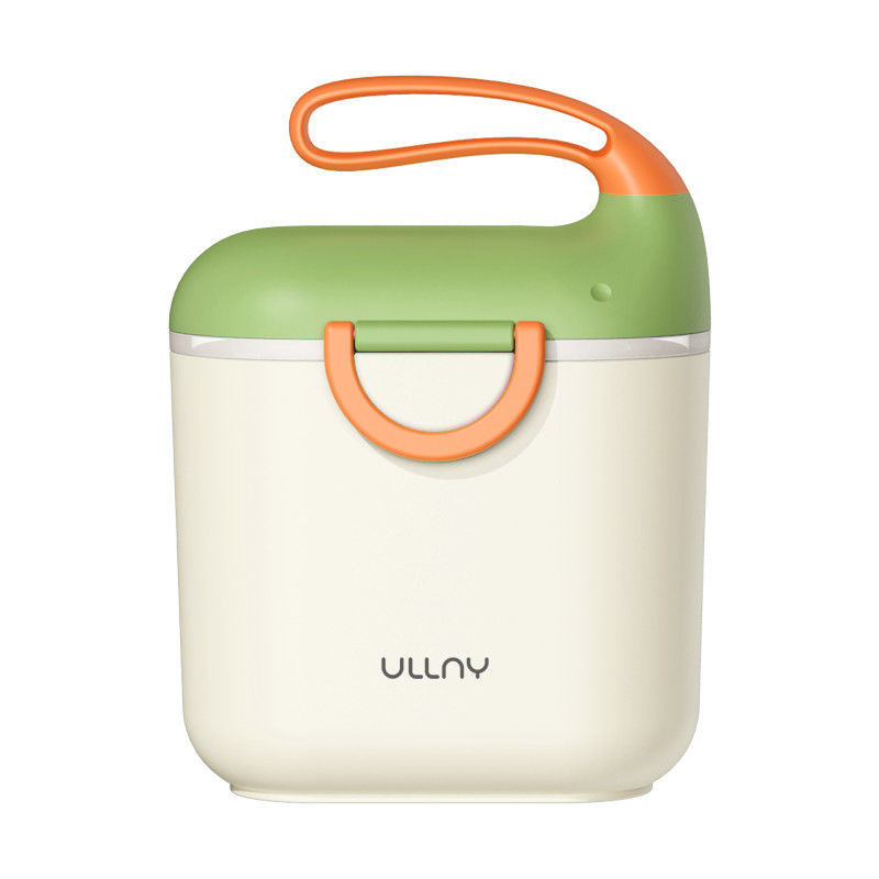 Cutie pentru lapte praf cu dublu compartiment, design portabil, sigilată și rezistentă la umezeală, potrivită pentru copii 0–1 ani