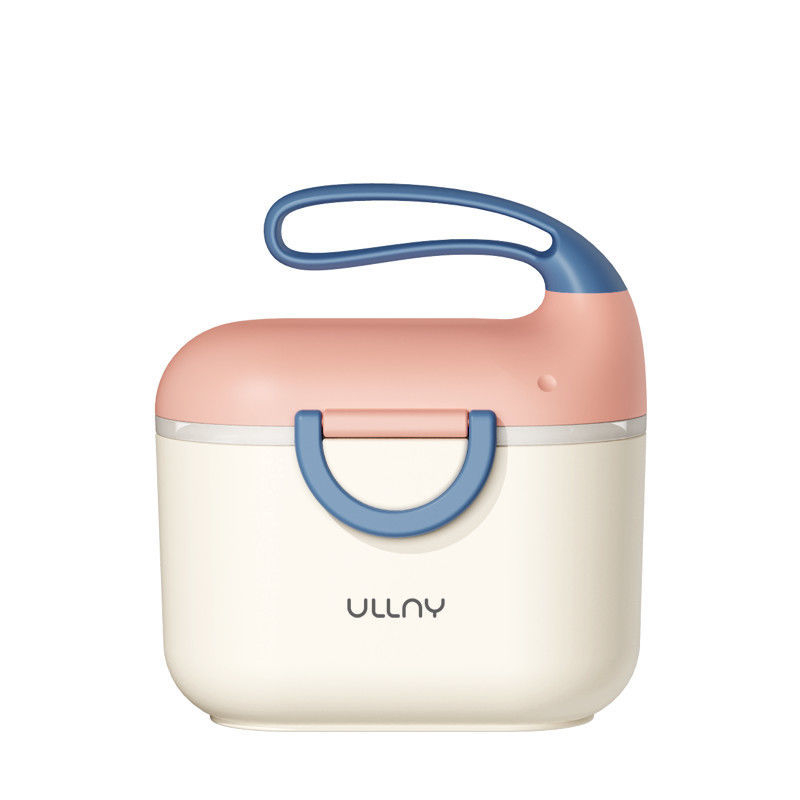 Cutie pentru lapte praf cu dublu compartiment, design portabil, sigilată și rezistentă la umezeală, potrivită pentru copii 0–1 ani