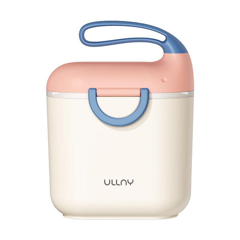 Cutie pentru lapte praf cu dublu compartiment, design portabil, sigilată și rezistentă la umezeală, potrivită pentru copii 0–1 ani