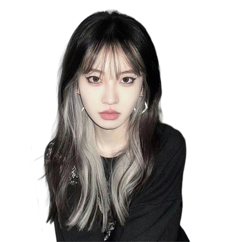 Perucă Princess Lee UW08, păr lung drept cu breton, fibră rezistentă la căldură, stil Star Fashion