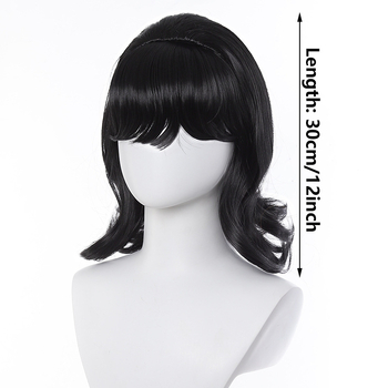 Perucă lungă, buclată, DM901, breton, coroană înaltă, fibre rezistente la temperatură, mecanism de fabricație