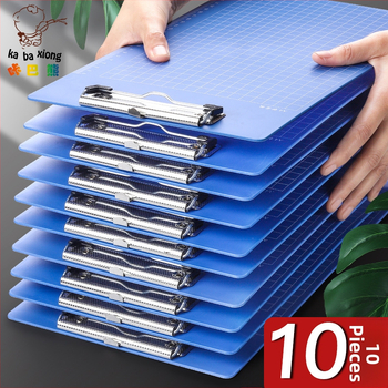 Folder plastic cu clemă simplă, logo imprimat, personalizare, etichetă privată