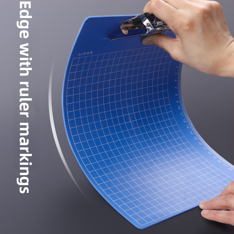 Folder plastic cu clemă simplă, logo imprimat, personalizare, etichetă privată