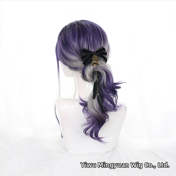 Perucă lungă buclată pentru femei, stil cosplay, model GZ-276, fibre rezistente la temperaturi înalte, aspect natural