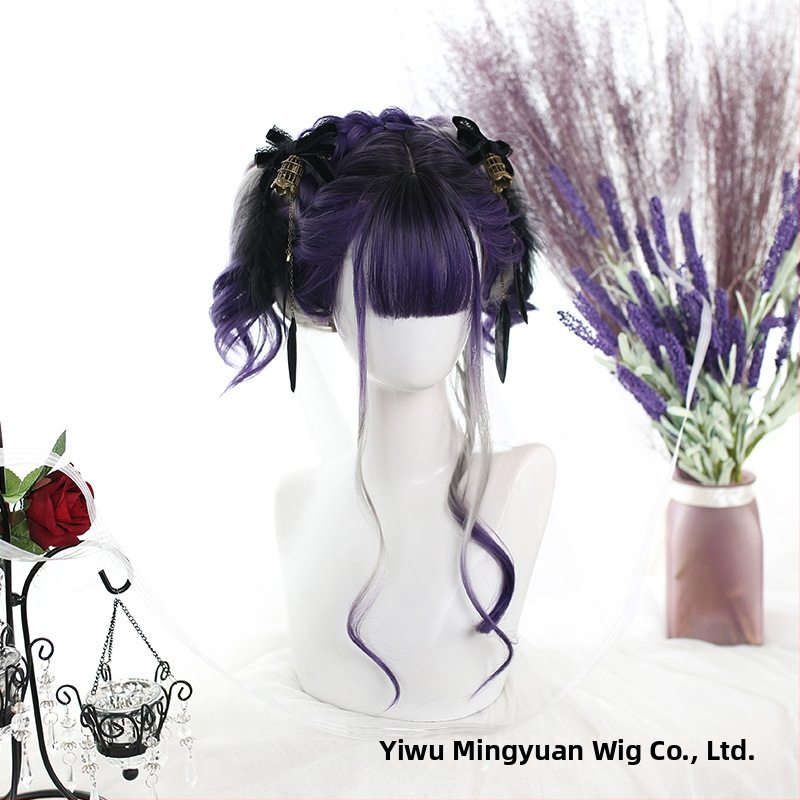 Perucă lungă buclată pentru femei, stil cosplay, model GZ-276, fibre rezistente la temperaturi înalte, aspect natural