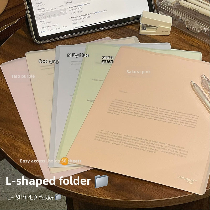 Mapă din plastic în formă de L, pentru documente A4, cu capacitate mare, grosimea plăcii 20 mm, clemă 305×220 mm.