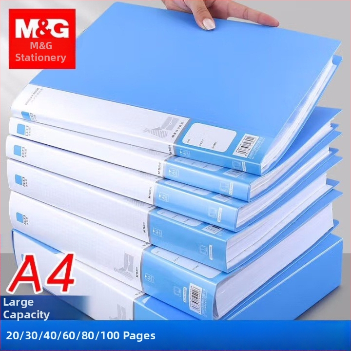 M&G Morning Light Mapă transparentă pentru documente ADM95096 – organizator din plastic cu mai multe niveluri