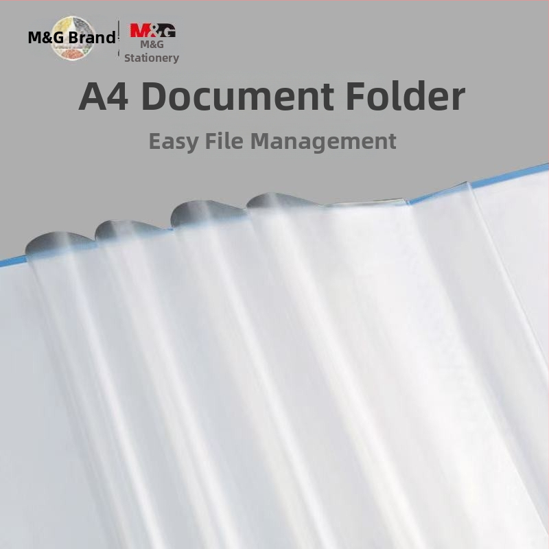 M&G Morning Light Mapă transparentă pentru documente ADM95096 – organizator din plastic cu mai multe niveluri