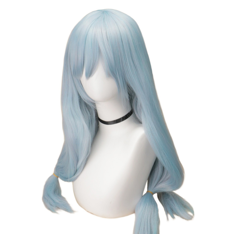Perucă pentru cosplay Jujutsu Kaisen — coadă lungă, stil natural, fir rezistent la temperaturi, breton cu linie medie, poate fi vopsită