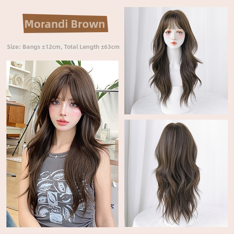 Perucă cu păr lung și bucle mari, fibre sintetice rezistente la căldură, model C-0382, acoperire completă a capului, brand Queen of seven streets